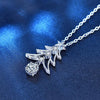 Christmas Tree 0.5carat Moissanite Diamond Pendant Necklace - Rokshok