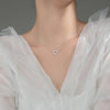 1CT Heart Moissanite Pendant Necklace - Rokshok