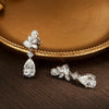 KNOBSPIN All Moissanite Earrings for Women Wedding Party Luxury Earring Jewelry s925 Sterling Sliver Plated 18k Gold Ear Stud - Rokshok